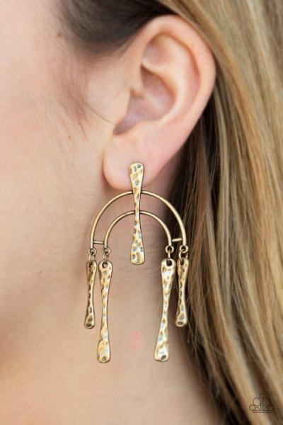 Artifacts of Life - Brass Earring