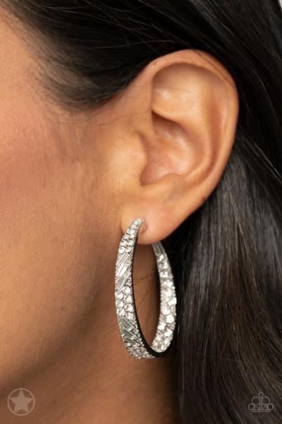 GLITZY By Association - White Earring