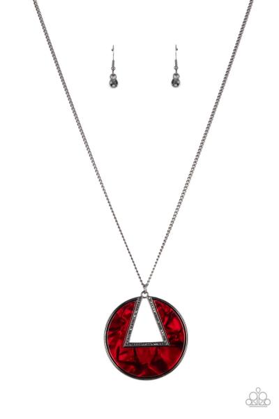 Chromatic Couture - Red Necklace - Also in Purple