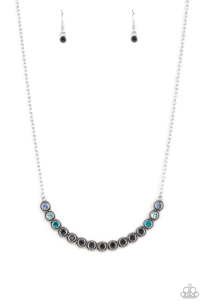 ​Throwing SHADES - Blue Necklace