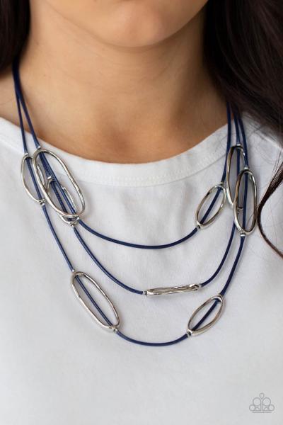Check Your CORD-inates - Blue Necklace