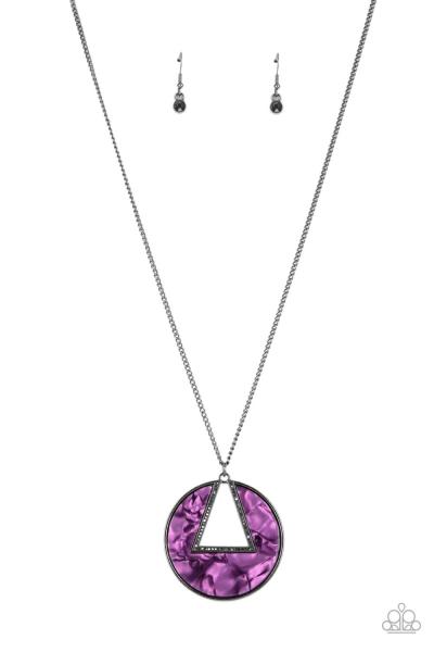 ​Chromatic Couture - Purple Necklace - Also in Red