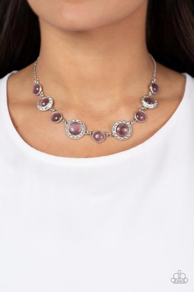 Too Good to BEAM True - Purple Necklace