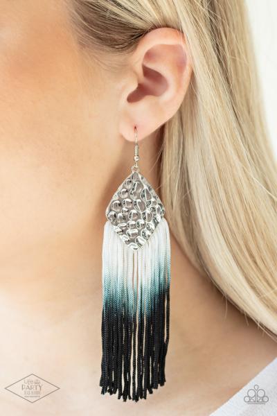 Dip In - Black Earrings (EXCLUSIVE BLACK DIAMOND FAN FAVORITE!)