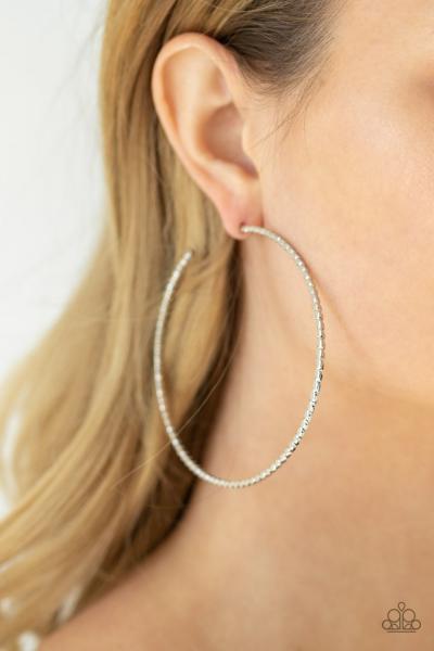 Pump Up The Volume - Silver Hoop